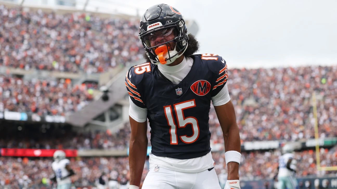 Rome Odunze Injury Threatens Bears’ Crucial NFC North Showdown vs. Packers